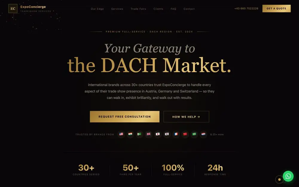 Startseite von ExpoConcierge