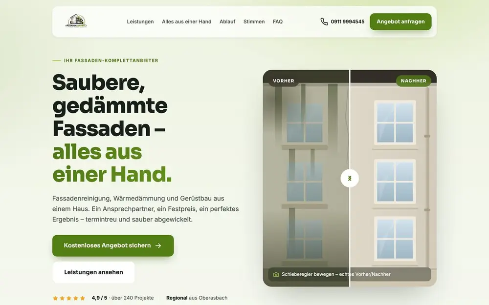 Startseite von Fassadenzentrale