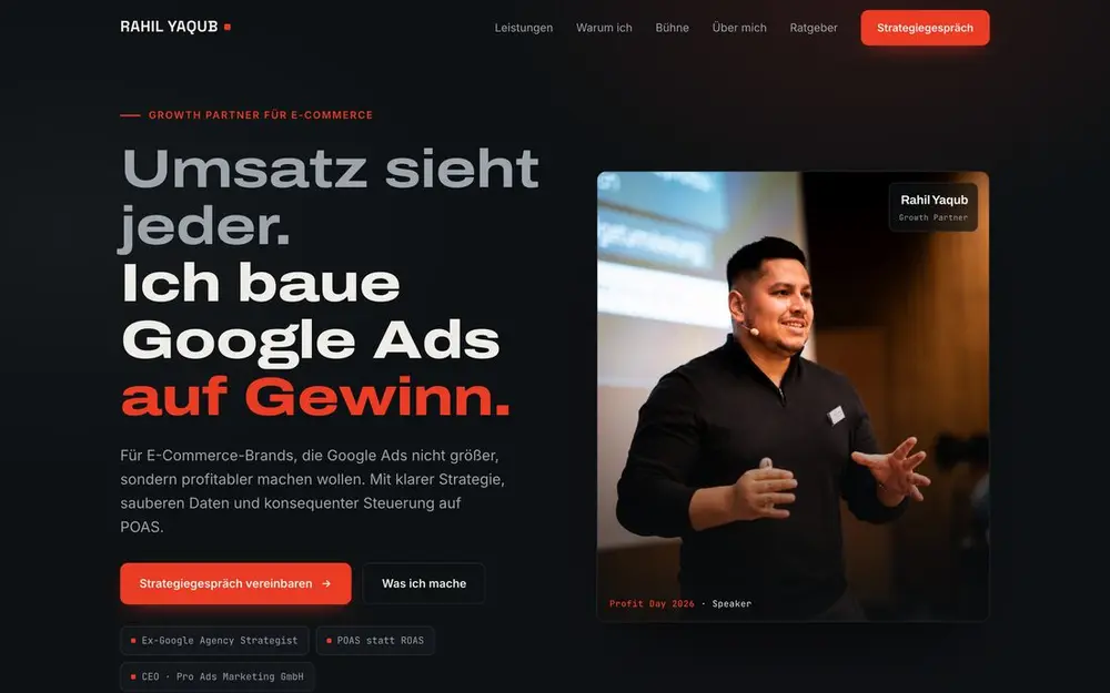 Startseite von Rahil Yaqub